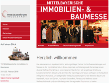 Tablet Screenshot of messezentrum-ingolstadt.de